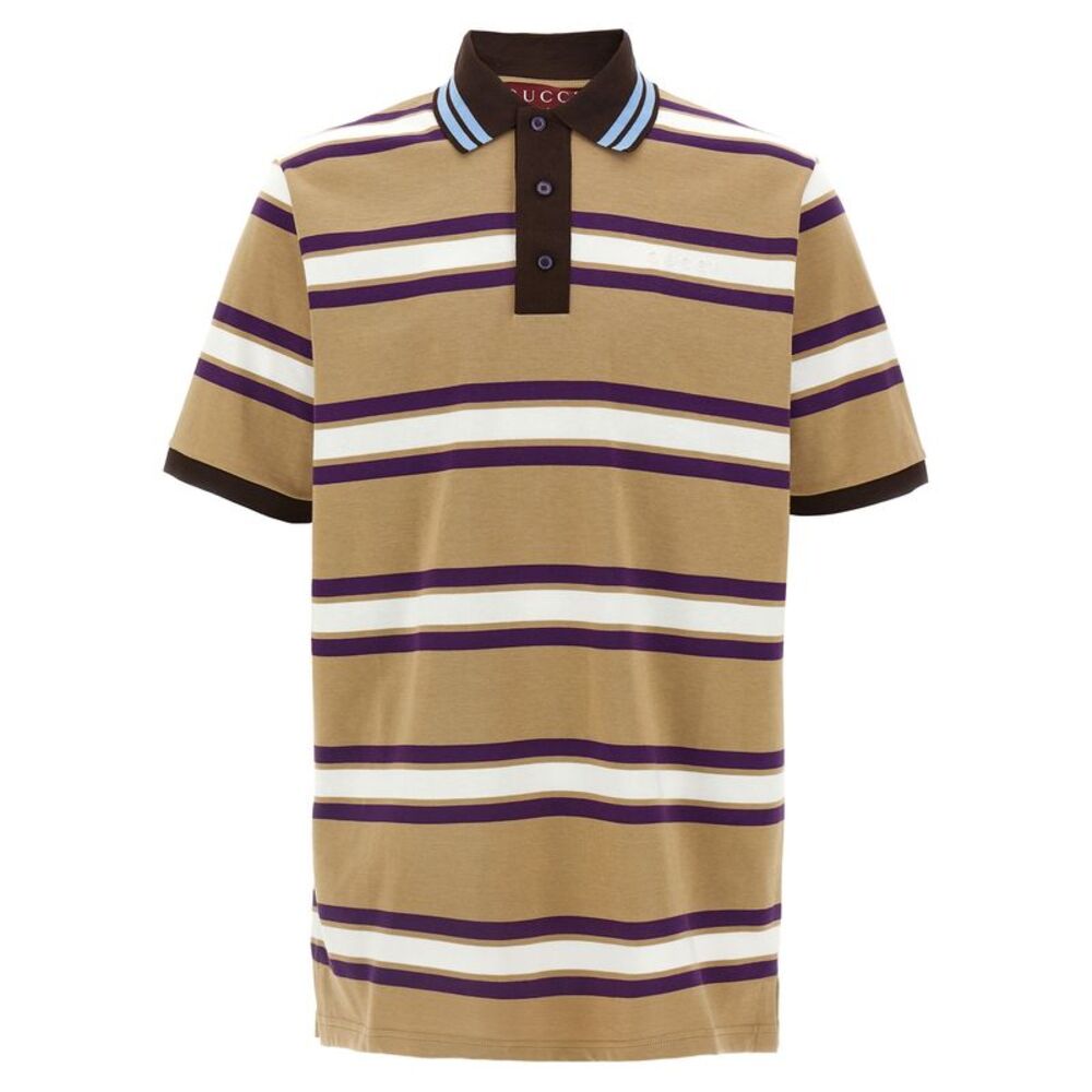 Gucci Multicolor Cotton Polo Men's Shirt